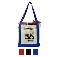 Gusset - Faux Canvas 3-Pocket Value Tote